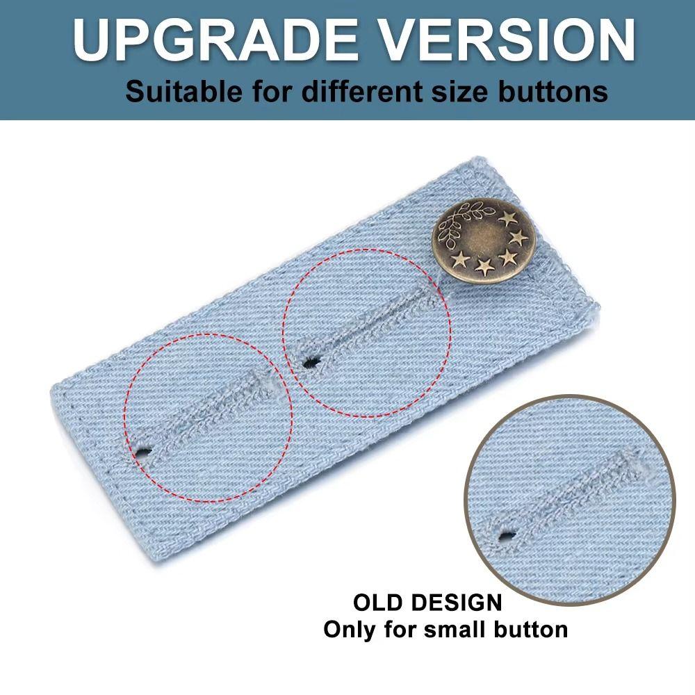 Denim Clothe Waisband Extender Flexible Button Extenders Comfortable Extension Buckle  Unisex
