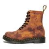 Bottes Lacets Cuir Tie-Dye 1460 Bottes Femme Orange 27962806