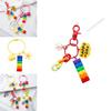 Rainbow Bell Building Blocks Keychain Decoration For Bags And Cars