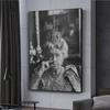 Affiches d'Art Portrait de Reine Vintage Impression Blagues Toilettes Images Murales Peinture sur Toile Rétro pour Bar Amusant Salle de Bain Décoration de la Maison