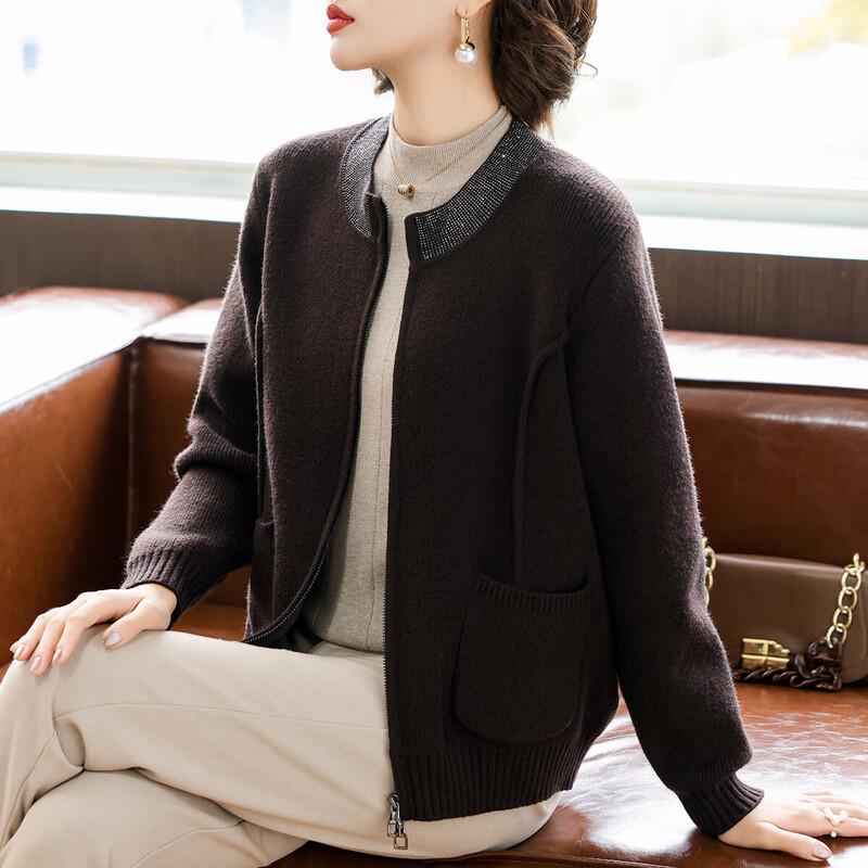 Женский вязаный кардиган-жакет Осень/Зима 3XL