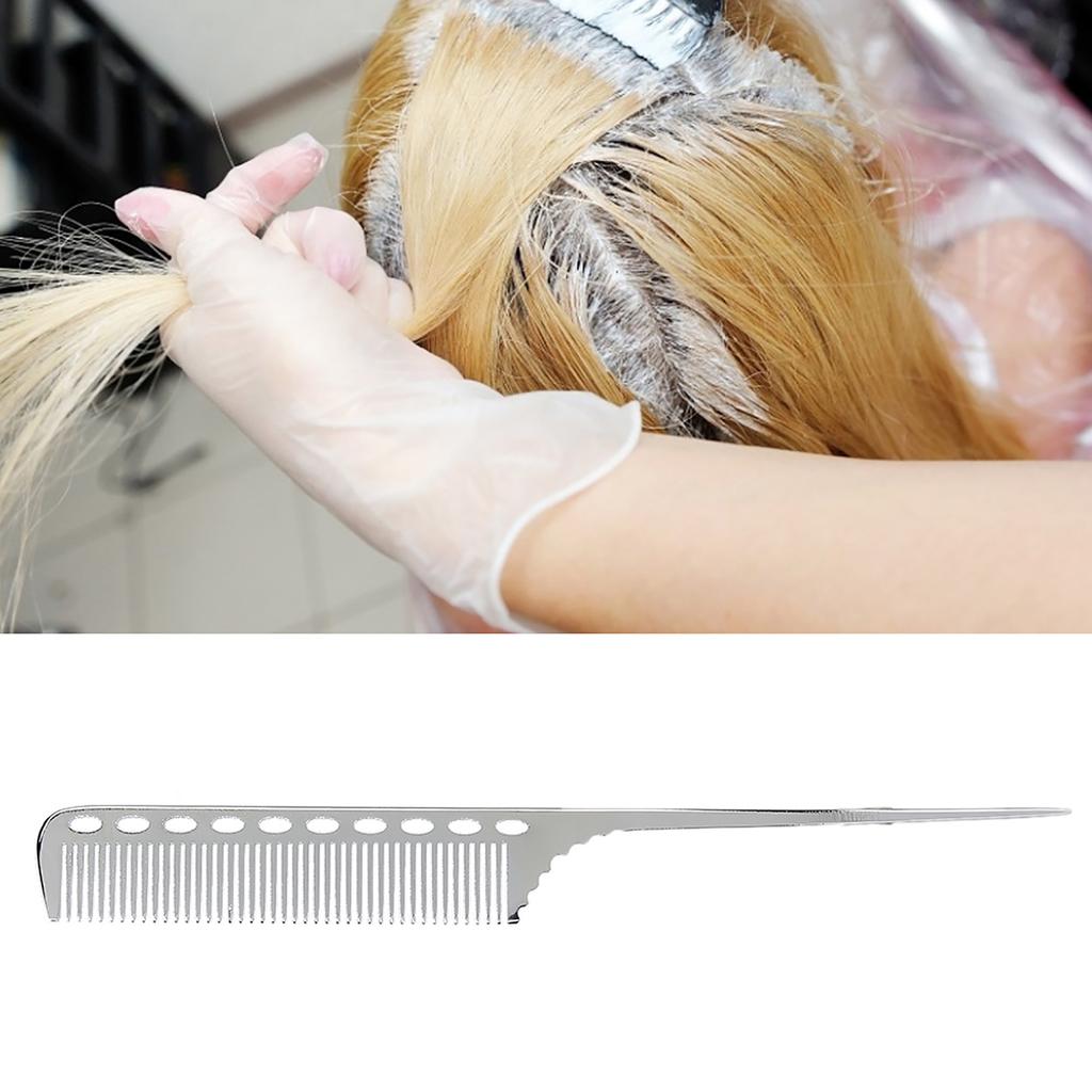 Salon Rat Tail Hair Comb Men Women Styling Comb Professional Barber Aluminum Metal Comb