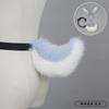 Cute and sweet removable rabbit ears plush tail handmade beast ears tail set rabbit mother cos props