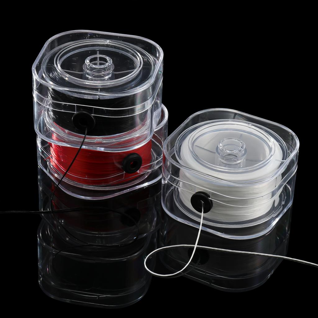 80 Meter/Karton DIY Kristall Perlen Stretch Elastisches Fadenband mit Box Bunt 0,8 mm Flaches Perlenband Schmuckherstellung Zubehör