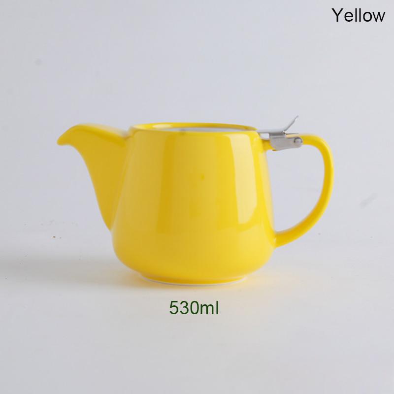 Japanese Ceramic Teapot with Stainless Steel Strainer  Filter Exquisite   for Puer  Oolong Kung Fu Tea Set