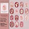 Secret Garden Retro Floral Sticker Pack: Journal & Collage Decoration Gift Set