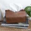 Leather Tissue Box Home Living Room Hotel Bedroom Creative Minimalist Fashionable Printing Paper Drawer Storage Box NapkinHolder