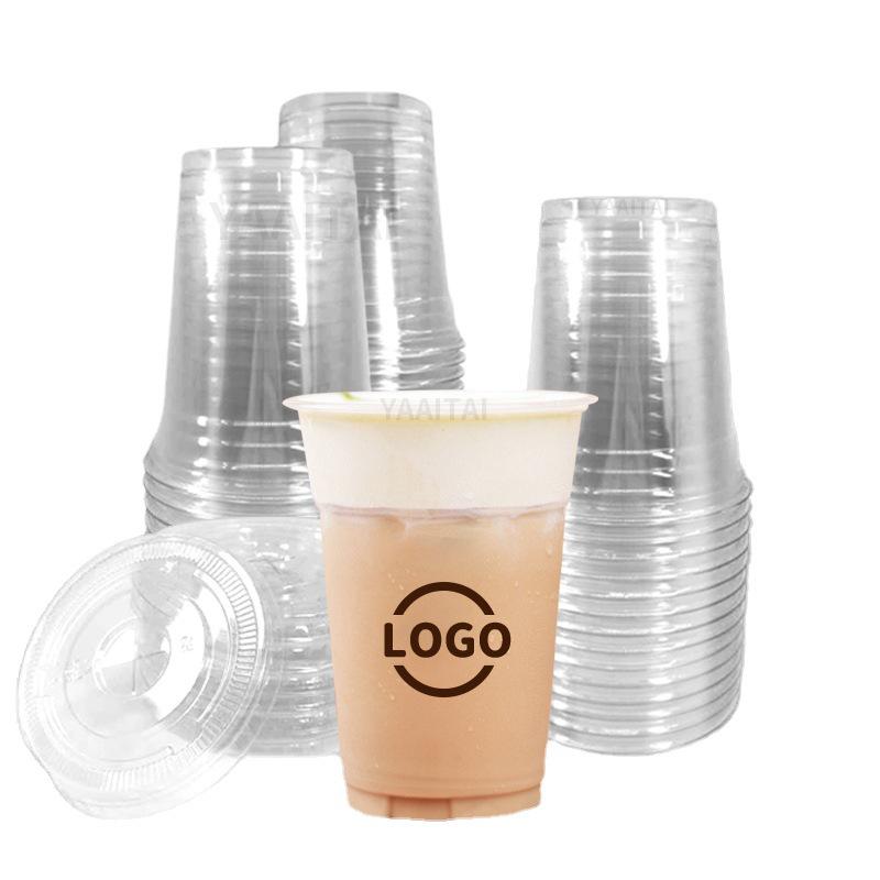 Przezroczyste kubki PET o dużej pojemności na kawę, bubble tea i napoje