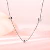 Five Love Necklaces, Minimalist Design, Heart-To-Heart Collarbone Chain, French Casual Style Three-Dimensional Heart-Shaped Neck Chain.