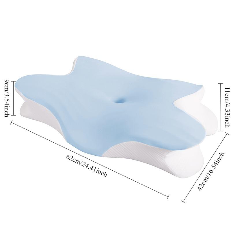 1pcs Butterfly-Shaped Memory Foam Pillow Slow Rebound Neck Support Pillow Ergonomic Cervical Pillow for Sleep