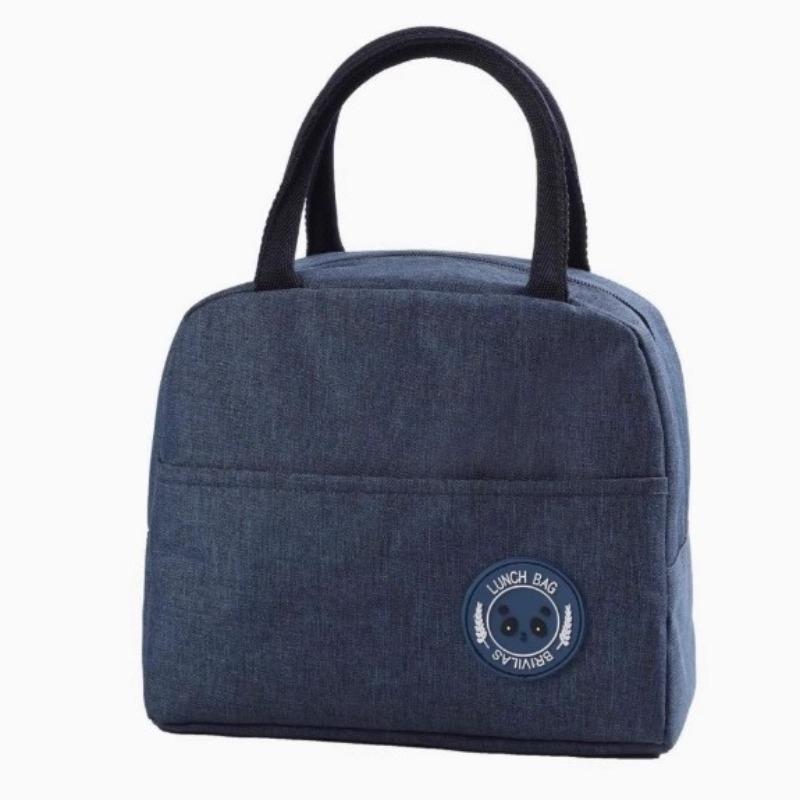 Lunchtasche für die Arbeit, Tragbare Handheld-Isolierte Bento-, Lunchbox-Tasche, Kühlakku, Isolierte Tasche