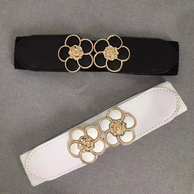 Women Female Ladies Corset Stretch Waistband Wide Waist Wide Belt Flower Belts Elastic Belts Flower Belts