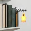 Portable Battery Powered Lamp Halloween Bookshelf Light, Vintage Metal Decorative Shelf Lamp, Miniature Chandelier for Bookcase Warm LED Nightlight