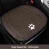 Beaver Cartoon Cotton Linen Car Seat Cushion for Hyundai Festa, Elantra, Tucson - All-Season Use.