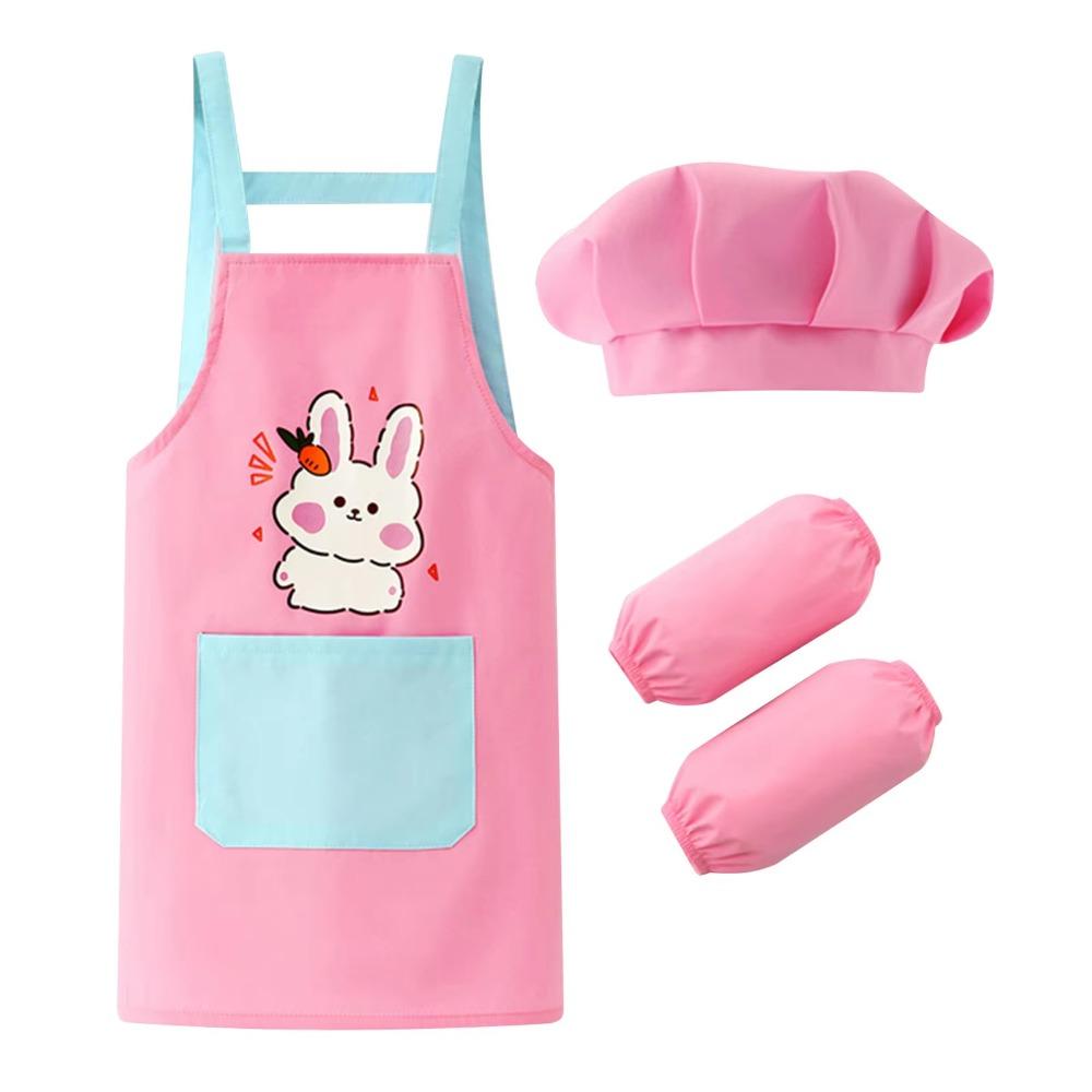 Arm Sleeve Painting Apron Cartoon Children's Bib New Chef's Uniform Cooking
