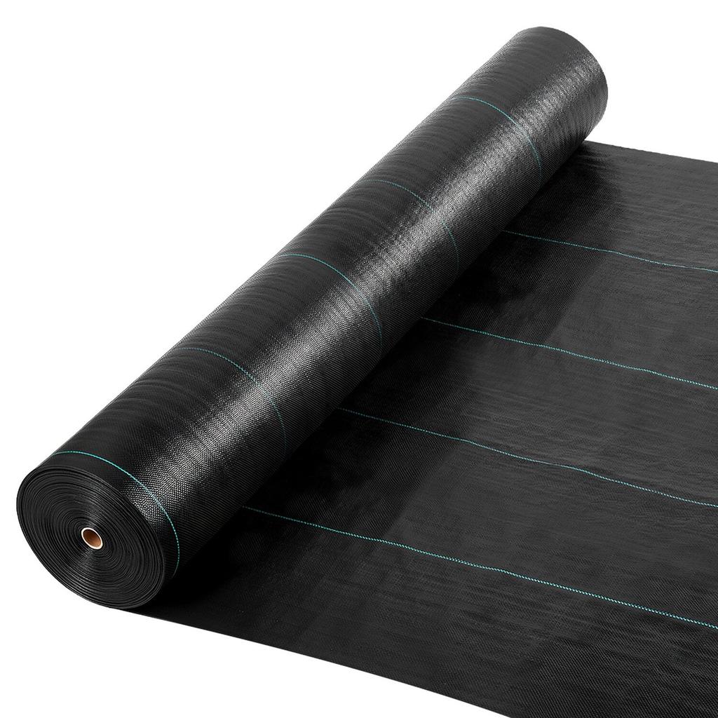 Weed Barrier Fabric Heavy Duty, 4x35.1m 99.2g Landscape Fabric, Woven Weed Blocker Fabrics, Garden Fabrics Weeds Barrier, Weeds Control Ground Cover,