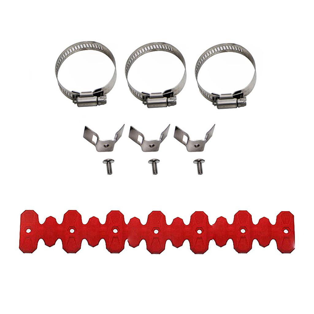 Motorrad-Auspuff-Isolierung Schalldämpfer-Schutzabdeckung Flexibler Auspuff-Hitzeschild für 4-Takt-Fahrräder Kopfrohrschutz