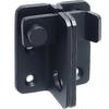 Stainless Steel Deadbolt Padlock Hasp with Black Sides