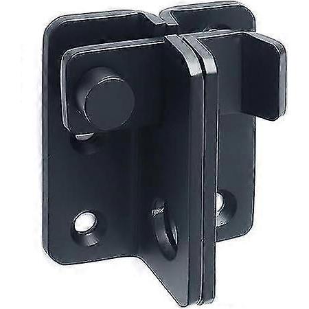 Stainless Steel Deadbolt Padlock Hasp with Black Sides