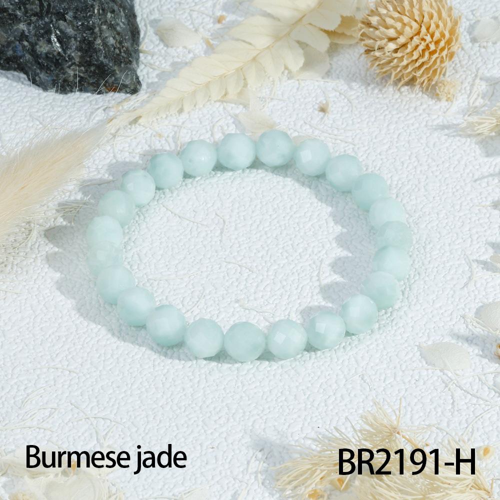 Multi-Color Transparent Crystal Bead Bracelet for Women - Layered French Style Jewelry