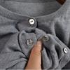 Early Autumn Gray Outdoor Cardigan Women 2025 Early Autumn New Thin Sweater Outerwear Idle Style Long sleeve Knitted Top