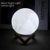 LED Moon Galaxy Night Light DIY 3D Moon Lamp Warm Color Lighting Creative Birthday Gift for Kids Girls Boys Women Bedroom Home Decor