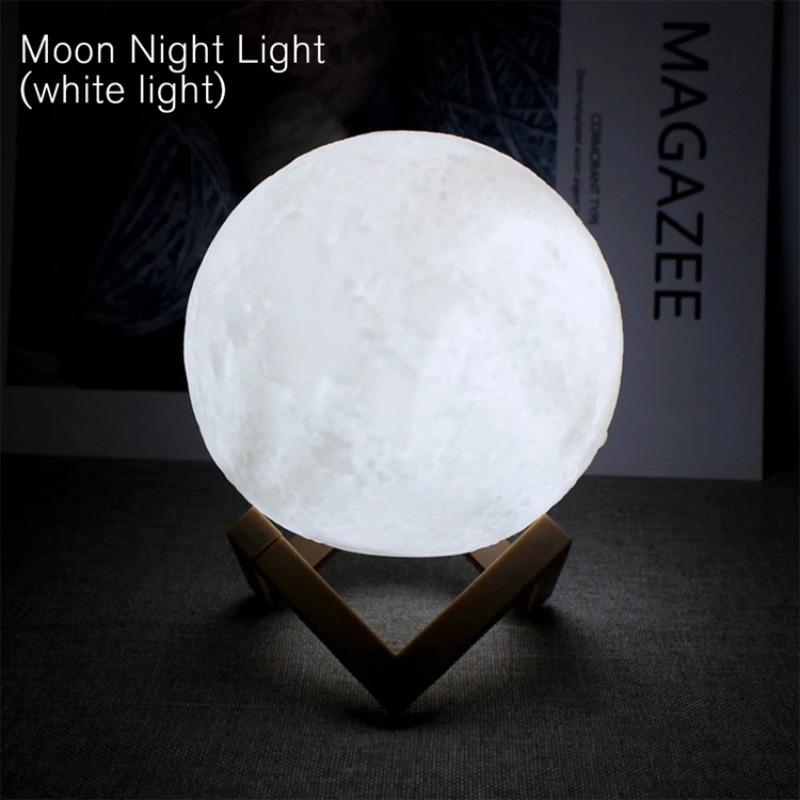 LED Moon Galaxy Night Light DIY 3D Moon Lamp Warm Color Lighting Creative Birthday Gift for Kids Girls Boys Women Bedroom Home Decor