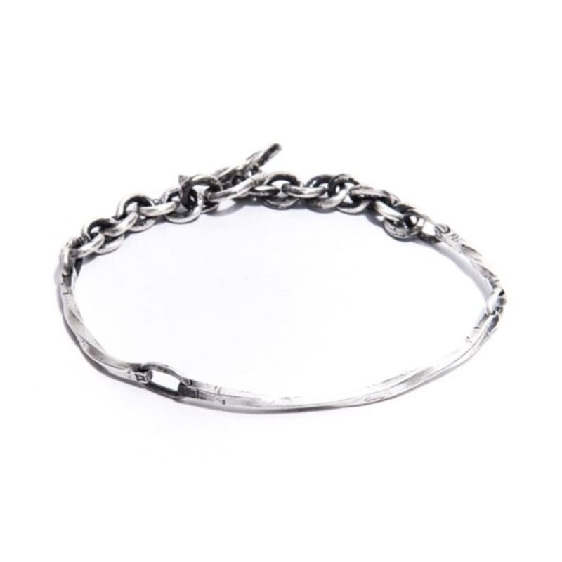 

SEWNSWEN SILVER THIN LINE TWISTED BRACELET ORDER MADE