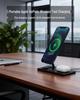 3-in-1 Magnetic Foldable Wireless Charger: 15W Fast Charging for Phone & Watch