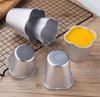 5 or 10 Pcs Set Pudding Cup Molds Mini Fluted Cake Pans Jelly Fast Heat-Up Aluminum Alloy Baking Mold Mousse Dish Cheese Mould