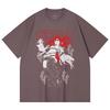230 Gsm 100% Cotton Gachiakuta V6 Riyo Black Print Unisex Heavy Cotton T Shirt
