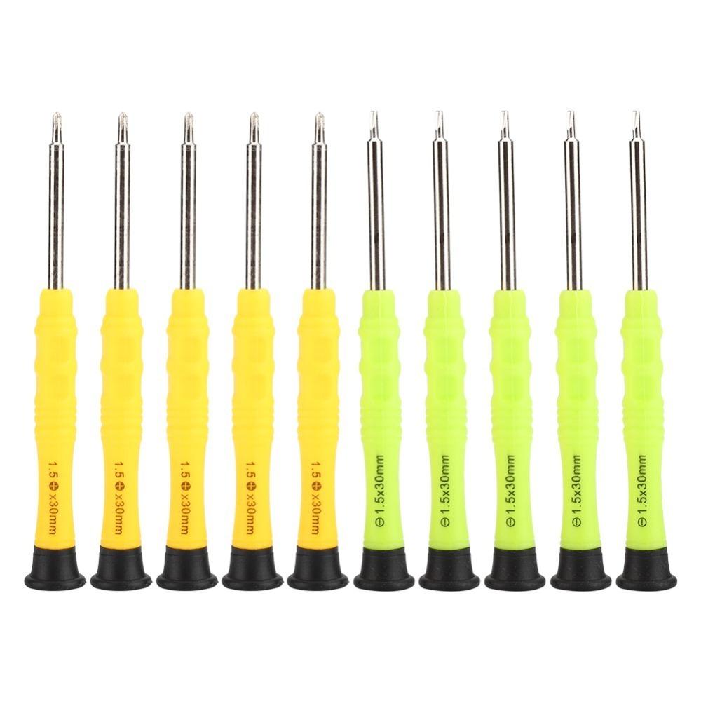 10 шт. разных цветов Профессиональный набор отверток Маленький размер Металлический материал Инструмент для ремонта часов Металлический инструмент для снятия отверток