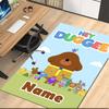 Custom Name Hey Duggee Printed Carpet, for Office Chair Living Room Bedroom Kitchen Room Decor Gifts.
