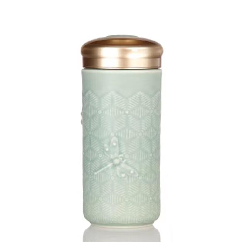 Gan Tang Xuan Handmade Double-Layer Ceramic Travel Mug