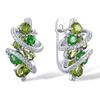Fashion inlaid zircon earrings for women, geometric line ear buckles, new design sense light luxury high-end earrings
