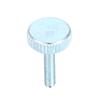 5pcs M3 Zinc Plated Carbon Steel Flat Knurled Head   Thumb Screws (M3*5)