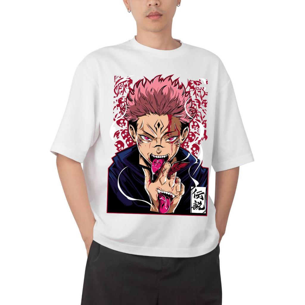 Jujutsu Kaisen Satoru Gojo Hollow Purple Technique Anime Print T Shirt Men 2026 Summer Casual Streetwear Oversized Cotton Tees