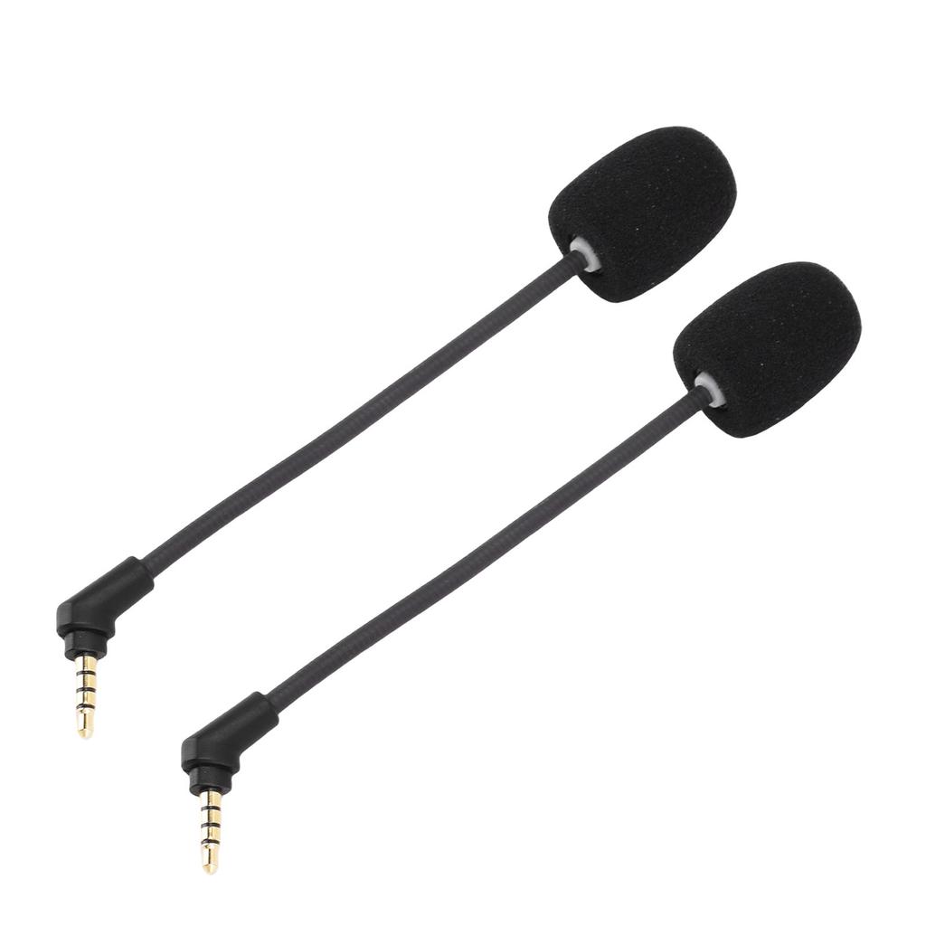 2Pcs Microphone Replacement for HyperX Cloud Flight S Noise Canceling 3.5mm Plug Detachable Mic