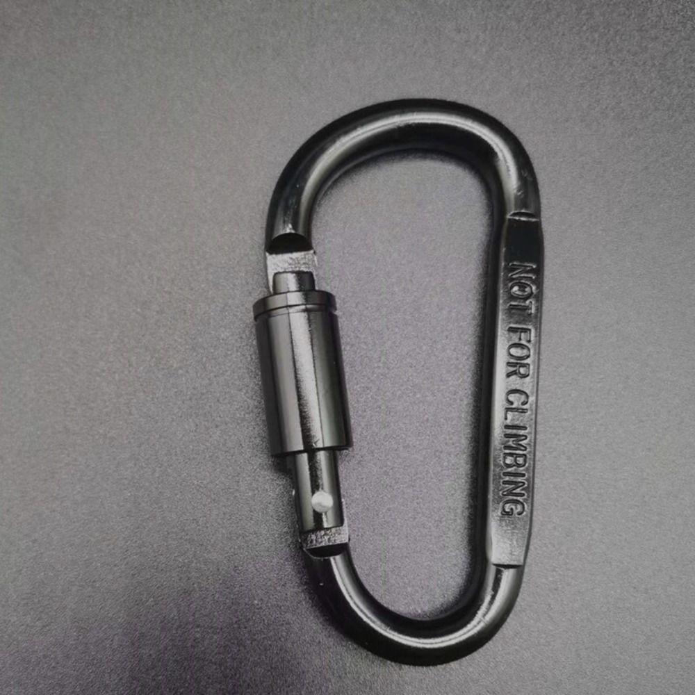 Multi Colors Safety Buckle with Lock D-shape Carabiner New Sports Keychain  Outdoor Tool