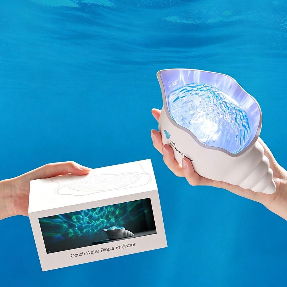 Weißes Rauschen Wasserwellen Projektor Nachttischlampe Ozean Projektionslampe Neue Meereswellenlampe