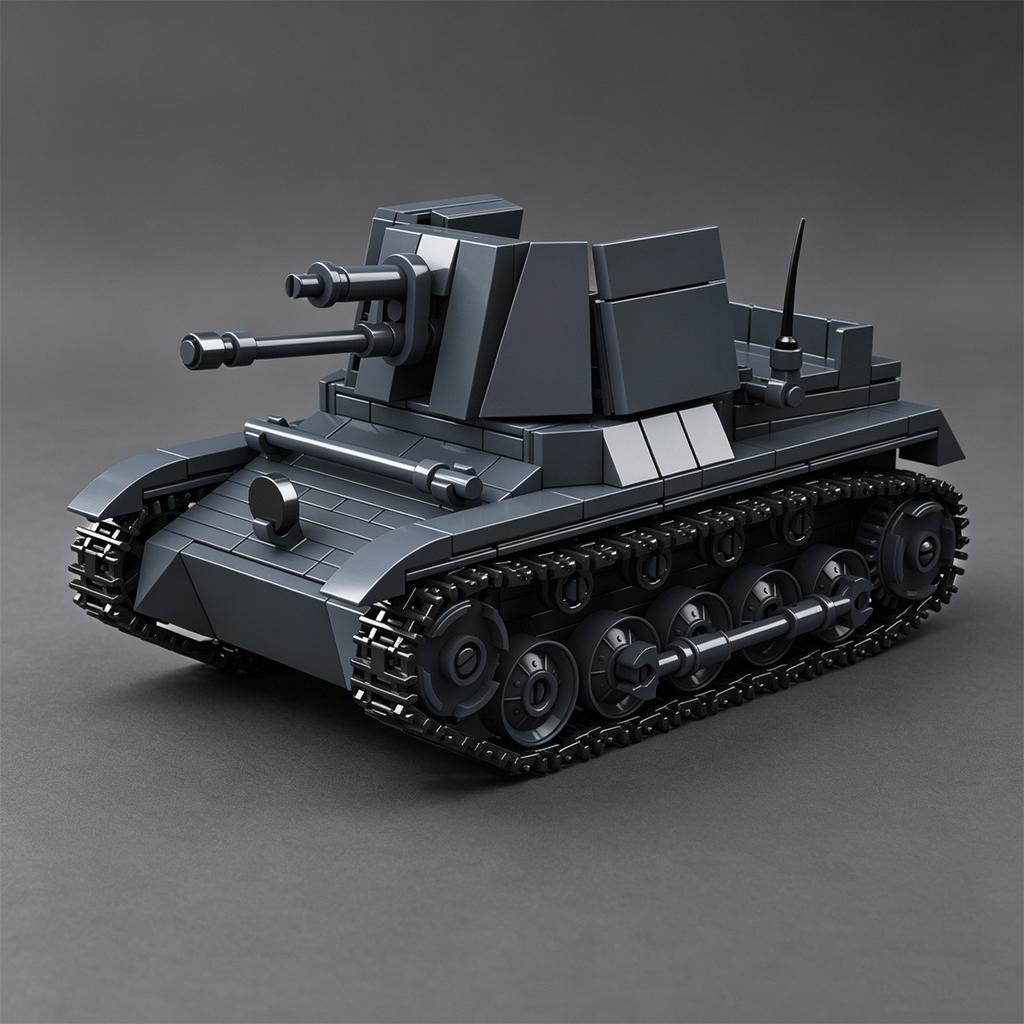 Zweiter Weltkrieg Deutscher Sd.Kfz. 121 Jagdpanzer Baustein Kettenfahrzeuge Jungen Mädchen Spielzeugpanzer Modellbausatz