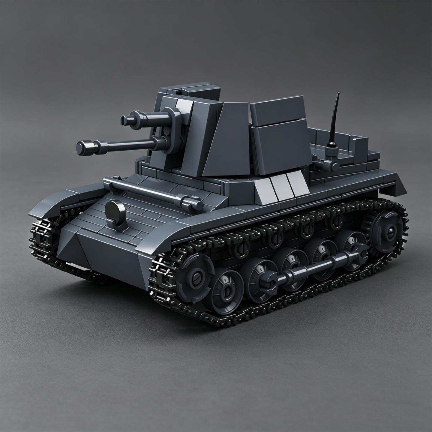 

World War II German Sd.Kfz. 121 Tank Destroyer Building Block Tracked Armored Vehicle Boys Toy Tank Model NO BOX