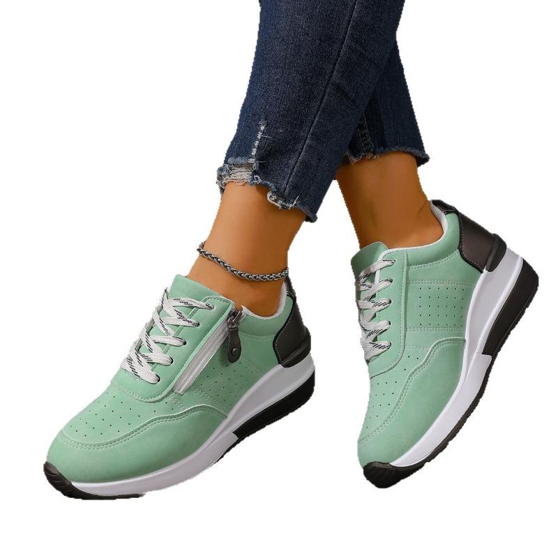 New Fashionable and Versatile Casual Shoes with Wedge Heels and Thick Soles
