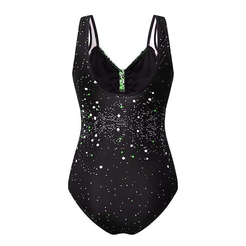 2022 Koreanischer Schwarzer Bedruckter Bikini Damen Hüfthebender Dreieck Badeanzug