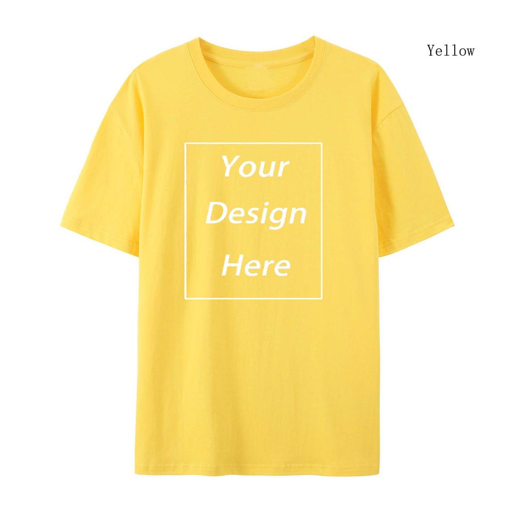 Design Your Logo T- shirt DIY021 Vintage Couple T-Shirts Street Retro Punk T Shirt Women Customize Pattern Cotton Short Sleeve