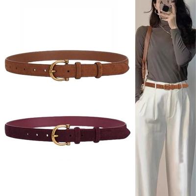Mode Luxus Design Wildleder Leder Gürtel Lässig Trendig Business Taillengürtel Vielseitig Hosen Kleider Gürtel Geschenke