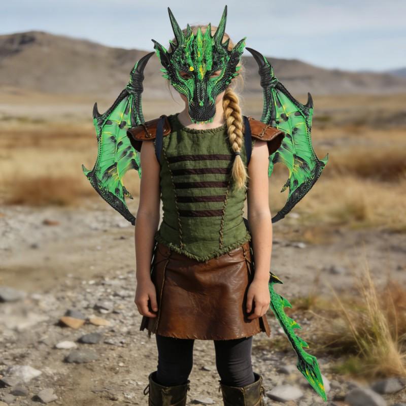 Halloween Dragon Costume Set Lightweight Colorful Cosplay Accessory Party Photography Dance Event
