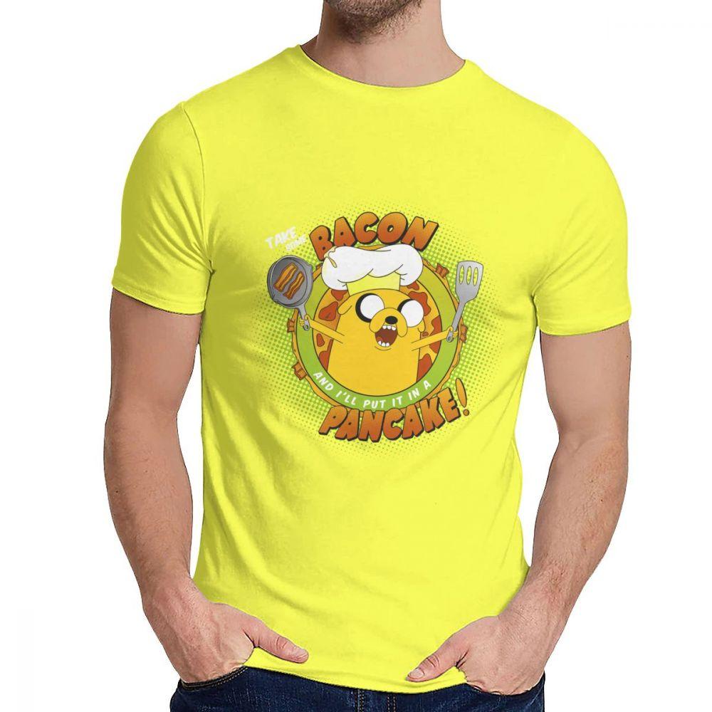 Anime Bacon Pancake Song Tee Shirt Casual O Neck Popular Man S Retro Great Classic S