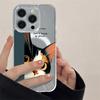Kawaii Calico Cat Wireless Charging Transparent Case for iPhone 17 Air 16 15 14 13 12 11 Pro Max Silicone Soft Edge Hard Cover