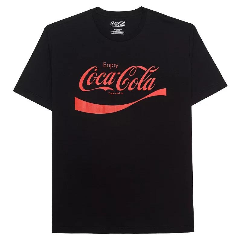 Coca-Cola Enjoy Logo Graphic Tee T Shirts Top Black US Men Size M NEW M